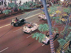 5台のオープンカー